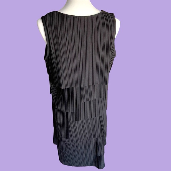 Scarlett Nite tired flapper style black dress size 14 - Picture 13 of 16
